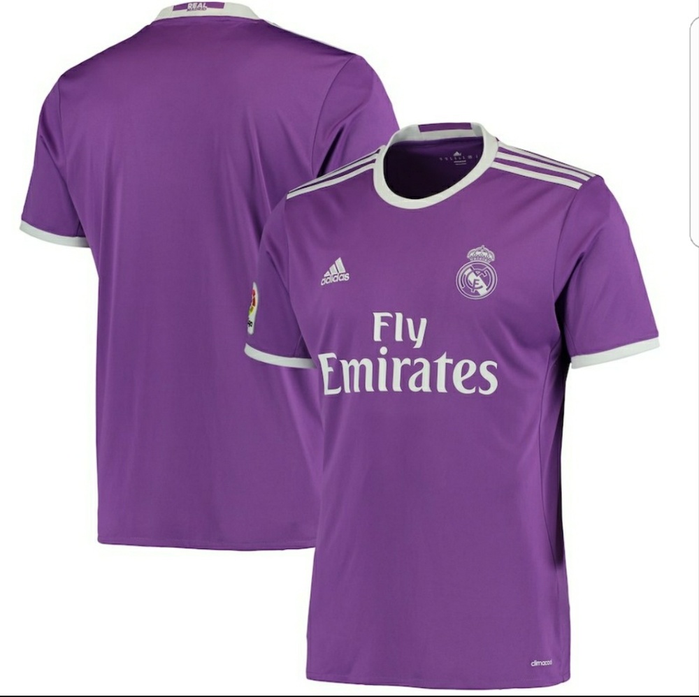 Real Madrid Adidas 2016/17 away jersey --- purple